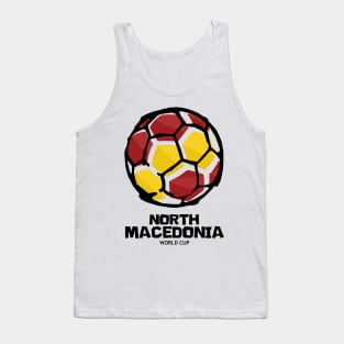 North Macedonia Football Country Flag Tank Top